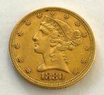 Verenigde Staten. 5 Dollars 1880 - Liberty Head