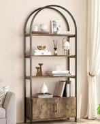 Boekenkast met 4 Lagen en Deur – Stijlvolle Opbergkast, Verzenden, Nieuw