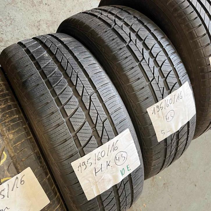 2 x Hankook 195-60-16 4 Seizoenbanden 5mm, Auto-onderdelen, Banden en Velgen, 16 inch, All Season, 195 mm, Personenwagen, Gebruikt