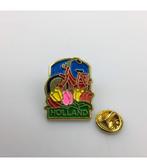 Pin rode fiets met tulpen Holland goud, Ophalen of Verzenden, Nieuw