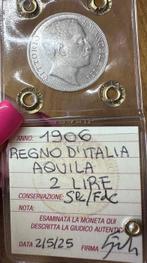 Koninkrijk Italië. Vittorio Emanuele III. 2 Lire 1906