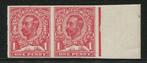 Groot-Brittannië 1911 - 1 penny Mackennal ongetand paar, Postzegels en Munten, Gestempeld