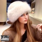 FakeFur Muts Licht Beige - 55-59cm, LaGloss, Verzenden, Nieuw