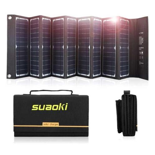Solar Oplader met 9 Zonnepanelen 60W voor Laptops -2, Telecommunicatie, Mobiele telefoons | Telefoon-opladers, Nieuw, Verzenden