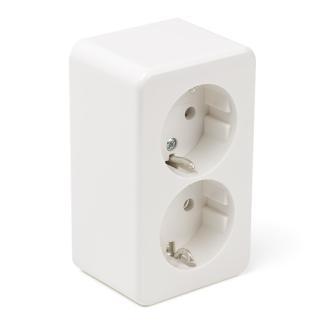 Stopcontact | Berker (Opbouw, Randaarde, Wit), Doe-het-zelf en Verbouw, Elektra en Kabels, Nieuw, Verzenden