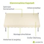 2dekans | Juskys Zonneluifel - 350 x 120 cm - Waterafstotend, Tuin en Terras, Zonneschermen, Ophalen of Verzenden, Zo goed als nieuw