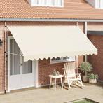 vidaXL Luifel handmatig uittrekbaar 400 cm crème, Verzenden, Nieuw