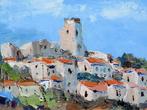 René Constant (XX) - Lacoste en Luberon, Antiek en Kunst, Kunst | Schilderijen | Klassiek