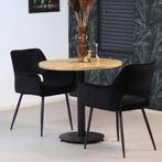 50% Korting: Bistrotafel Sven eikenhout Ø80 cm, Huis en Inrichting, Tafels | Eettafels, Ophalen, Zo goed als nieuw, Industrieel