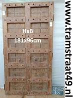 Antieke deuren uit teakhout, als schuifdeur of draaiend, Nieuw, Overige typen, Minder dan 200 cm, Ophalen of Verzenden