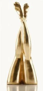 Figuur - Golden Lines – Scultura Contemporanea - Hars, Antiek en Kunst