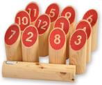 Number Kubb Dennenhout | HOT Games - Buitenspeelgoed, Kinderen en Baby's, Speelgoed | Buiten | Los speelgoed, Verzenden, Nieuw