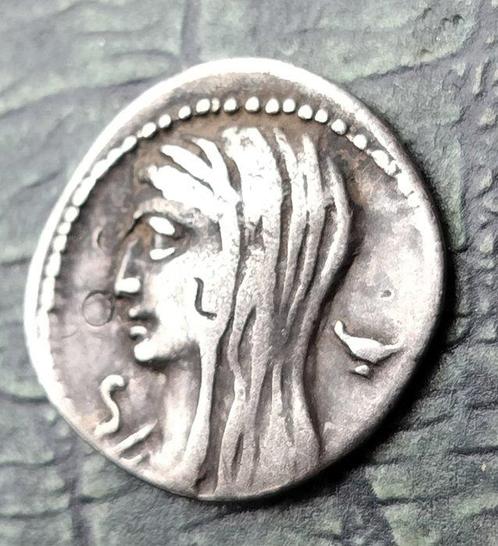 Romeinse Republiek. L. Cassius Longinus, 60 v.Chr.. Denarius, Postzegels en Munten, Munten | Europa | Niet-Euromunten