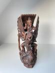 Groot houten beeld van Vishnu op Garuda (1) - Hout - Bali,