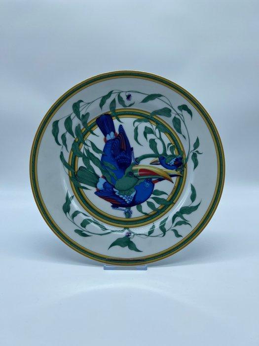 Hermès - Limoges - Bord - Toucans - Beenderporselein, Antiek en Kunst, Antiek | Meubels | Tafels