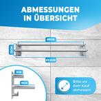 2dekans | LOBUX® - Handdoekstang zonder boren - 60cm,, Huis en Inrichting, Woonaccessoires | Spiegels, Ophalen of Verzenden, Zo goed als nieuw