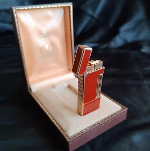 Dunhill - Zakaansteker - Chinese lakverf, Verzamelen, Rookartikelen, Aanstekers en Luciferdoosjes