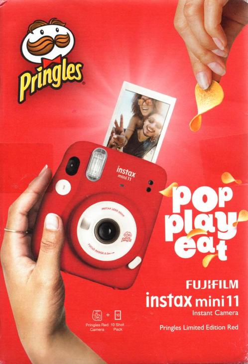 Fujifilm Instax Mini 11 Instant Camera - Pringles Limited Ed, Audio, Tv en Foto, Fotocamera's Analoog, Nieuw, Verzenden