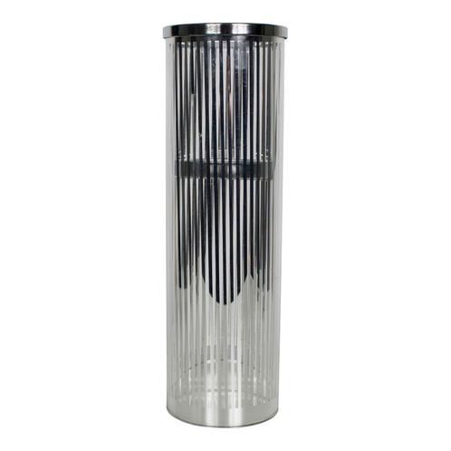 *windlicht cilinder zilver streep large 35cm*, Huis en Inrichting, Woonaccessoires | Overige, Verzenden