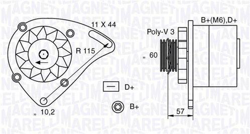 Dynamo / Alternator FIAT ALBEA (1.2,1.6 16V), Auto-onderdelen, Motor en Toebehoren, Nieuw, Ophalen of Verzenden