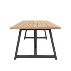Noah dining tuintafel 260x100xH75 cm teak antraciet taste, Ophalen of Verzenden, Nieuw