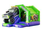 Monster Truck springkussen met glijbaan huren – €100 p/dag, Nieuw, Verjaardag