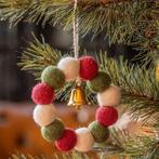 Hanger Vilt Kerst - Holly Berry Kransje Balletjes Small & Be, Diversen, Kerst, Ophalen of Verzenden, Nieuw