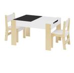 Kindertafel Tekentafel Set met 2 Stoelen Kids Plus, Verzenden, Nieuw