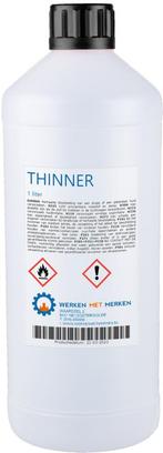 Wmm Chemie Thinner 1 liter, fles, Verzenden, Nieuw