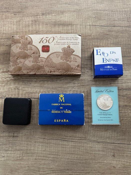 Canada, Spanje, Frankrijk, Verenigde Staten. Numismatic, Postzegels en Munten, Munten | Europa | Niet-Euromunten
