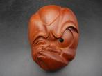 Noh masker - Hout - Hyottoko masker  - Door Tsuda, Antiek en Kunst