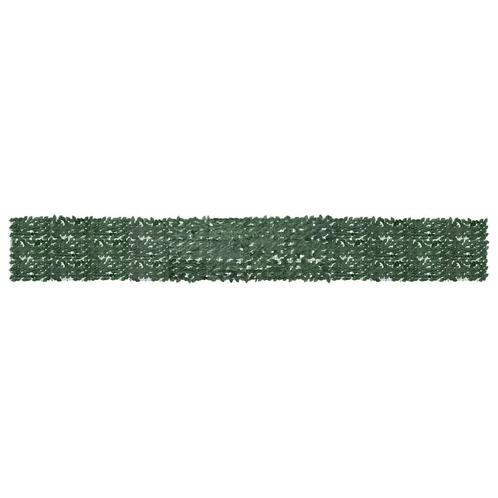 vidaXL Balkonscherm met donkergroene bladeren 600x75 cm, Tuin en Terras, Zonneschermen, Nieuw, Verzenden