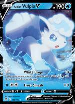 Alolan Vulpix V 033/195 Silver Tempest, Hobby en Vrije tijd, Verzamelkaartspellen | Pokémon, Losse kaart, Nieuw, Foil, Ophalen of Verzenden