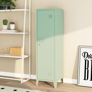 Lockerkast Kurikka metaal 137x38x38 cm pastel groen [en.casa beschikbaar voor biedingen