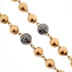 Gouden rozenkrans | 44 cm (rooms katholiek, maria, ketting), Sieraden, Tassen en Uiterlijk, Kettingen, Ophalen of Verzenden, Gebruikt