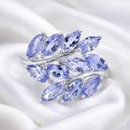 Zonder minimumprijs - Ring Verguld Tanzaniet - 18K goud, Sieraden, Tassen en Uiterlijk, Ringen, Nieuw