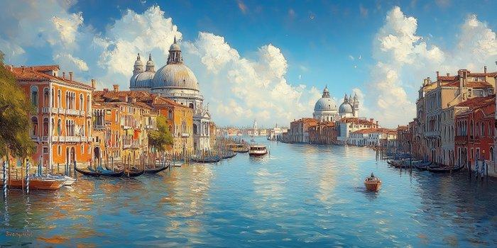 CoCo - Venetian Canal - XXL, Antiek en Kunst, Kunst | Designobjecten