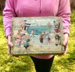 Antieke Victoriaanse Lithografische Kinderspeelgoed