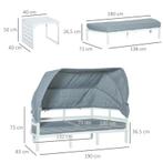 TRUUSK OUTSUNNY Gartenmöbel Set für 5 Personen mit Beistellt, Verzenden, Nieuw