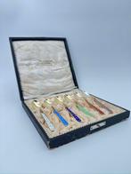 Lepeldoos (6) - .925 zilver - Theelichtjes van zilveren, Antiek en Kunst