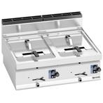 GGM Gastro | Dubbele friteuse op gas - 10+10 liter - 13,8 kW, Verzenden