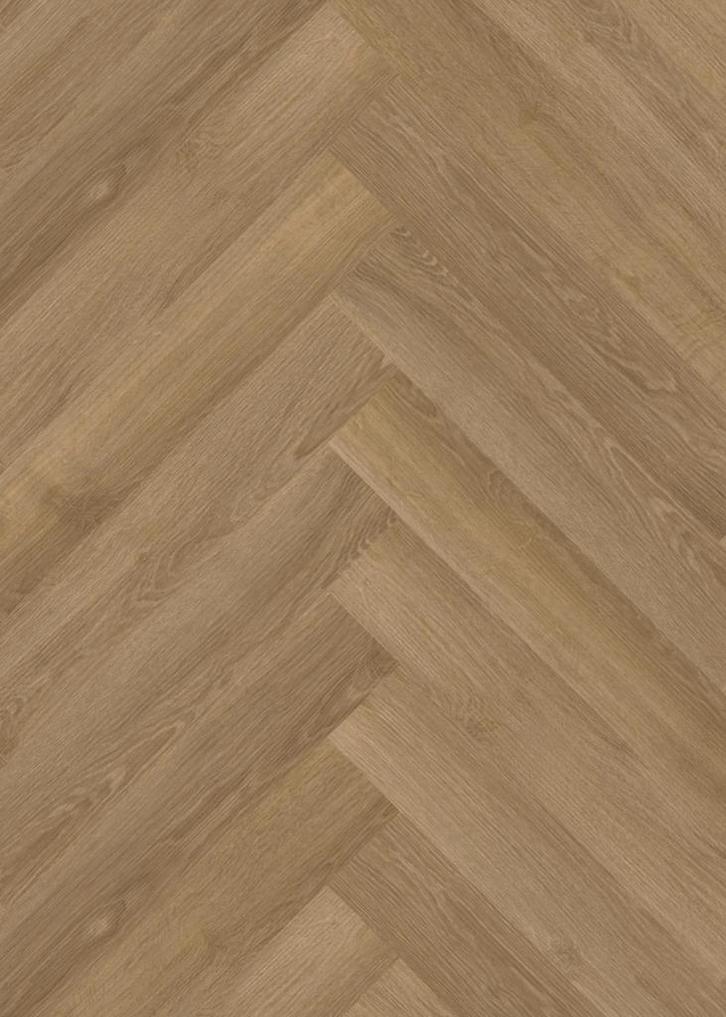 Plak pvc Visgraat donker eiken |  mFLOR Parva River Oak, Huis en Inrichting, Stoffering | Vloerbedekking, Ophalen