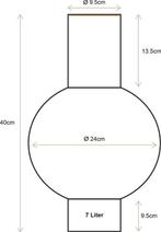 Pip Studio - Vaas - Roze - IJzer - 24x40cm -  –, Huis en Inrichting, Verzenden, Nieuw