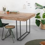 Sohome Industriële Eettafel Teca Teak en metaal