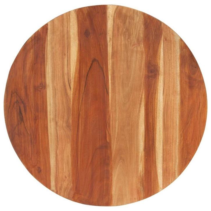 Acacia Tafelblad Rond 80cm - Retourdeal - 47% Korting!, Huis en Inrichting, Tafelonderdelen, 50 tot 100 cm, Tafelblad, Rond, Nieuw