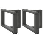 vidaXL Salontafelpoten 2 st T-vormig 50x25x(30-31) cm staal, Verzenden, Nieuw