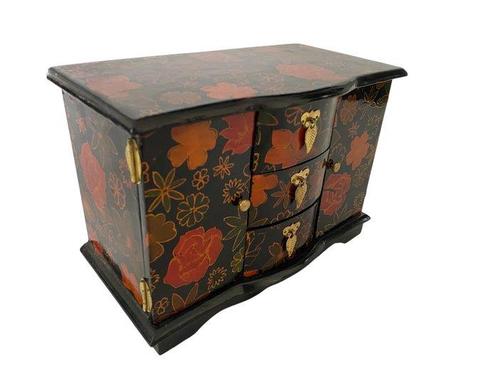 Sieradendoos - Hout, lakwerk - Chinees juwelenkistje, Antiek en Kunst, Curiosa en Brocante