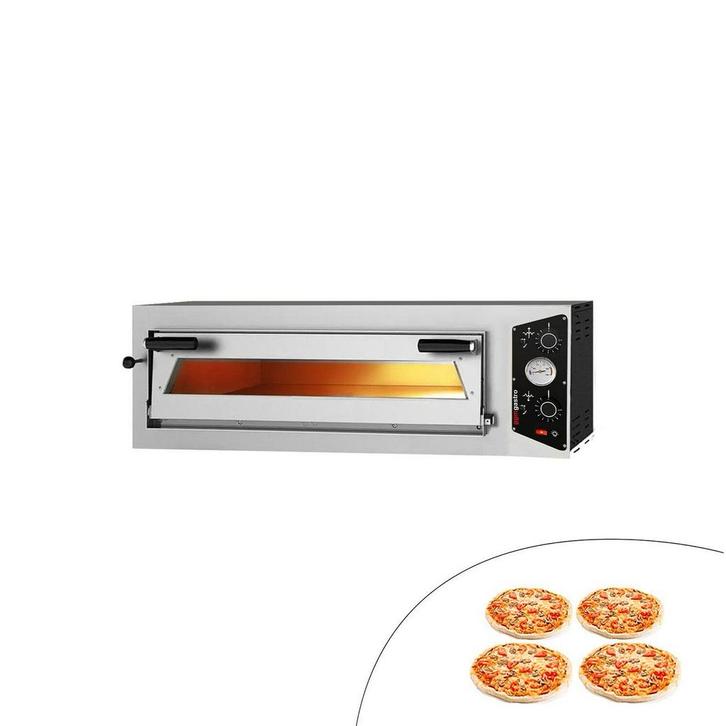 GGM Gastro | Elektrische pizzaoven - 4x30cm - Handmatig |, Tuin en Terras, Pizzaovens, Nieuw, Verzenden