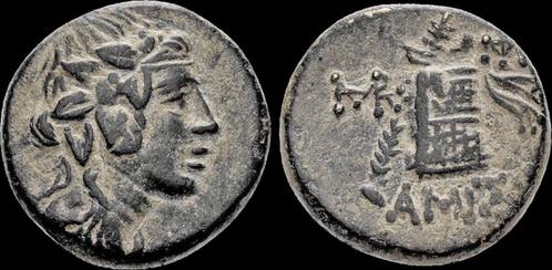 Ca 95-65bc Pontos Amisos Ae20 Thyrsus resting against cis..., Postzegels en Munten, Munten | Europa | Niet-Euromunten, Verzenden