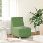 vidaXL Fauteuil 55 cm fluweel lichtgroen, Huis en Inrichting, Banken | Bankstellen, Verzenden, Nieuw, Eenpersoons, Stof